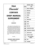 1962-1964 Corvair Supplement to 1961 Corvair Shop Manual (Licensed Reproduction)