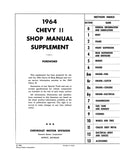 1964 Chevy II Shop Manual Supplement to 1962 Chevy II Shop Manual (Licensed)