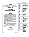 1965 Chevrolet Chevelle Chevy II Chassis Service Manual (Licensed High Quality Reproduction)