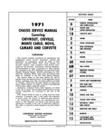 1971 Chevrolet Chassis Service Manual (Licensed Quality Reproduction)