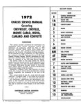 1972 Chevrolet Service Manual (Licensed Quality Reproduction)