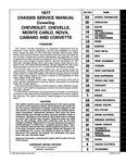 1977 Chevrolet Service Manual (Licensed Quality Reproduction)