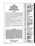 1979 Chevrolet Corvette Shop Manual (Licensed Quality Reproduction)