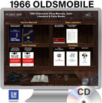 1966 Oldsmobile Shop Manuals, Sales Literature & Parts Books on CD