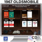 1967 Oldsmobile Shop Manuals, Sales Literature & Parts Books on CD