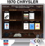 1970 Chrysler Shop Manual, Sales Literature, and Parts Book on CD