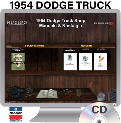 1954 Dodge Truck Shop Manual on CD