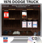 1976 Dodge Truck Shop Manual and Sales Brochure on CD