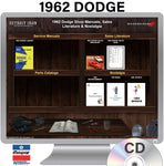 1962 Dodge Shop Manual & Sales Literature on CD