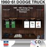 1960-61 Dodge Truck Shop Manuals on CD