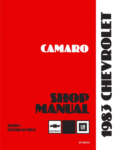 1983 Chevrolet Camaro Shop Manual - Includes 11x26 Wiring Diagrams