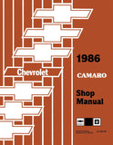 1986 Camaro Shop Manual Chassis Body Electrical Supplement 11x26 Wiring Diagrams