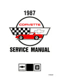 1987 Chevrolet Corvette Service Manual Chassis & Body Incl 11x26 Wiring Diagrams
