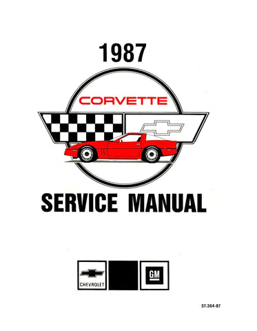 1987 Chevrolet Corvette Service Manual Chassis & Body Incl 11x26 Wiring Diagrams