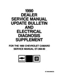 1990 Chevrolet Camaro Service Manual Chassis & Body Includes Update & Electrical