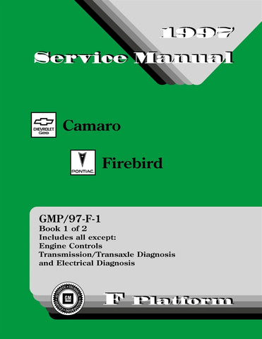 1997 Camaro Firebird Service Manual 2 Book Set
