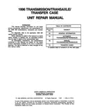 1996 GM Car & Truck Transmission, Transaxle & Transfer Case Overhaul Manual
