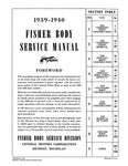 1939 - 1940 Fisher Body Shop Manual