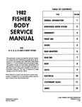 1982 Fisher Body Service Manual