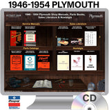 1946-1954 Plymouth Shop Manuals, Sales Literature & Parts Books on CD