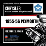 1955-1956 Plymouth Shop Manuals, Sales Literature & Parts Book on CD