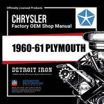 1960-1961 Plymouth Shop Manuals, Sales Literature, & Parts Book on CD