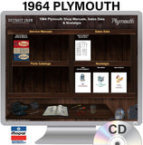 1964 Plymouth Shop Manual & Sales Data on CD