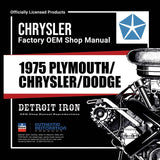 1975 Plymouth Chrysler Dodge Shop Manuals & Sales Literature on CD