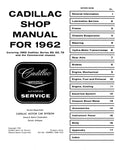 1962 Cadillac Shop Manual