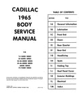 1965 Cadillac Body Service Manual