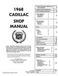 1968 Cadillac Shop Manual