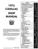 1973 Cadillac Shop Manual