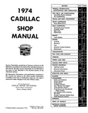 1974 Cadillac Shop Manual