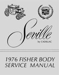 1976 Cadillac Seville Fisher Body Service Manual