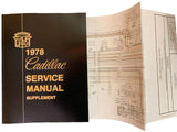 1978 Cadillac Shop Manual Supplement to 1977 Incl Color Wiring Vacuum Diagrams