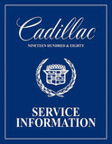 1980 Cadillac Shop Manual