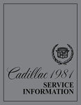 1981 Cadillac Shop Manual
