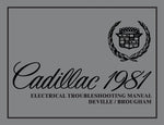 1981 Cadillac DeVille, Brougham Electrical Troubleshooting (COLOR) Manual