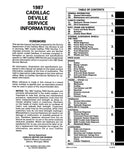 1987 Cadillac DeVille, Fleetwood Shop Manual