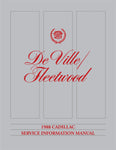 1988 Cadillac DeVille, Fleetwood Shop Manual