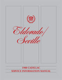 1988 Cadillac Eldorado, Seville Shop Manual