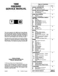 1988 Pontiac Firebird Service Manual