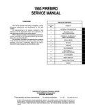 1993 Pontiac Firebird Service Manual