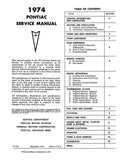 1974 Pontiac Shop Manual