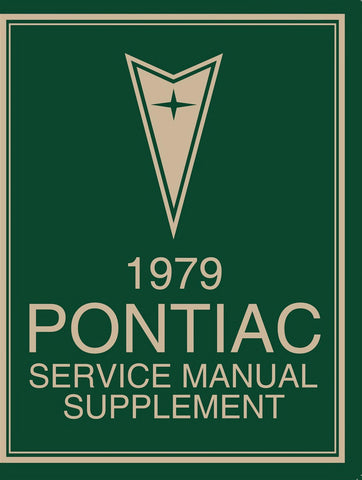 1979 Pontiac Service Manual Supplement
