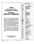 1970 Chevrolet Truck Chassis Service Manual