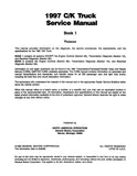 1997 Chevrolet & GMC C / K Truck Service Manaual (2 Books)