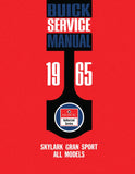 1965 Buick Skylark Gran Sport Shop Manual Supplement