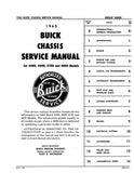 1963 Buick Chassis Service Manual For 4400, 4600, 4700, 4800