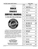 1964 Buick Chassis Service Manual For 4400, 4600, 4700, 4800